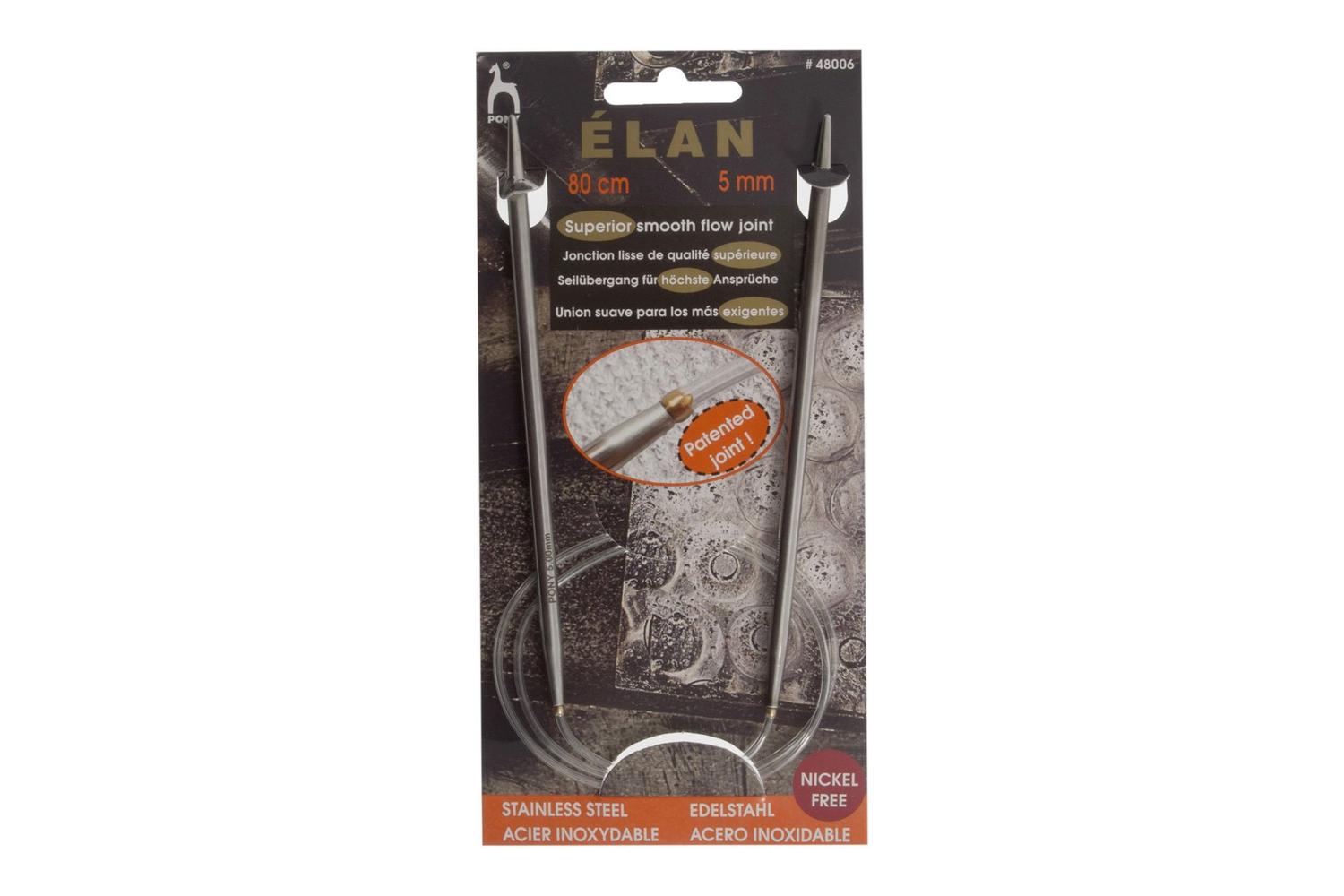 Pony Gro-p48006 - Ss Cir Kp 80cmx500 - Knitting Pins Circula
