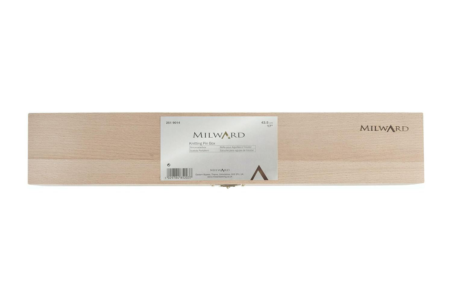 Milward Gro-2519014 - Wooden Knit Pin Box - Knitting Pin Box