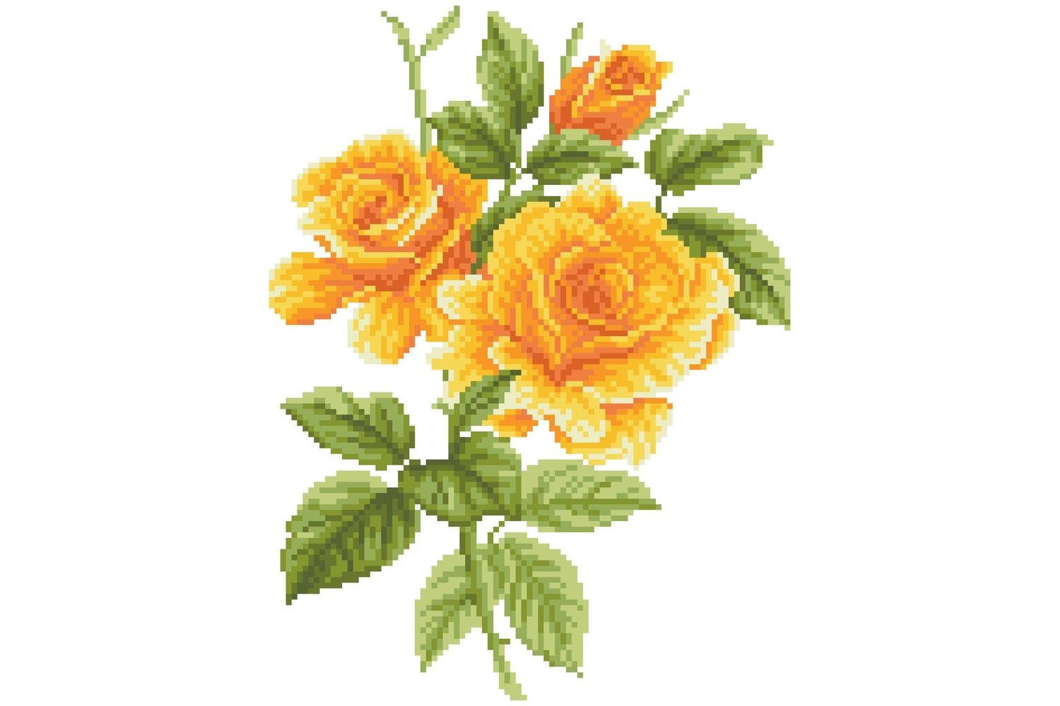 Diamond Dotz Gro-dd6.008 - Yellow Rose Bouquet - Diamond Pai-4