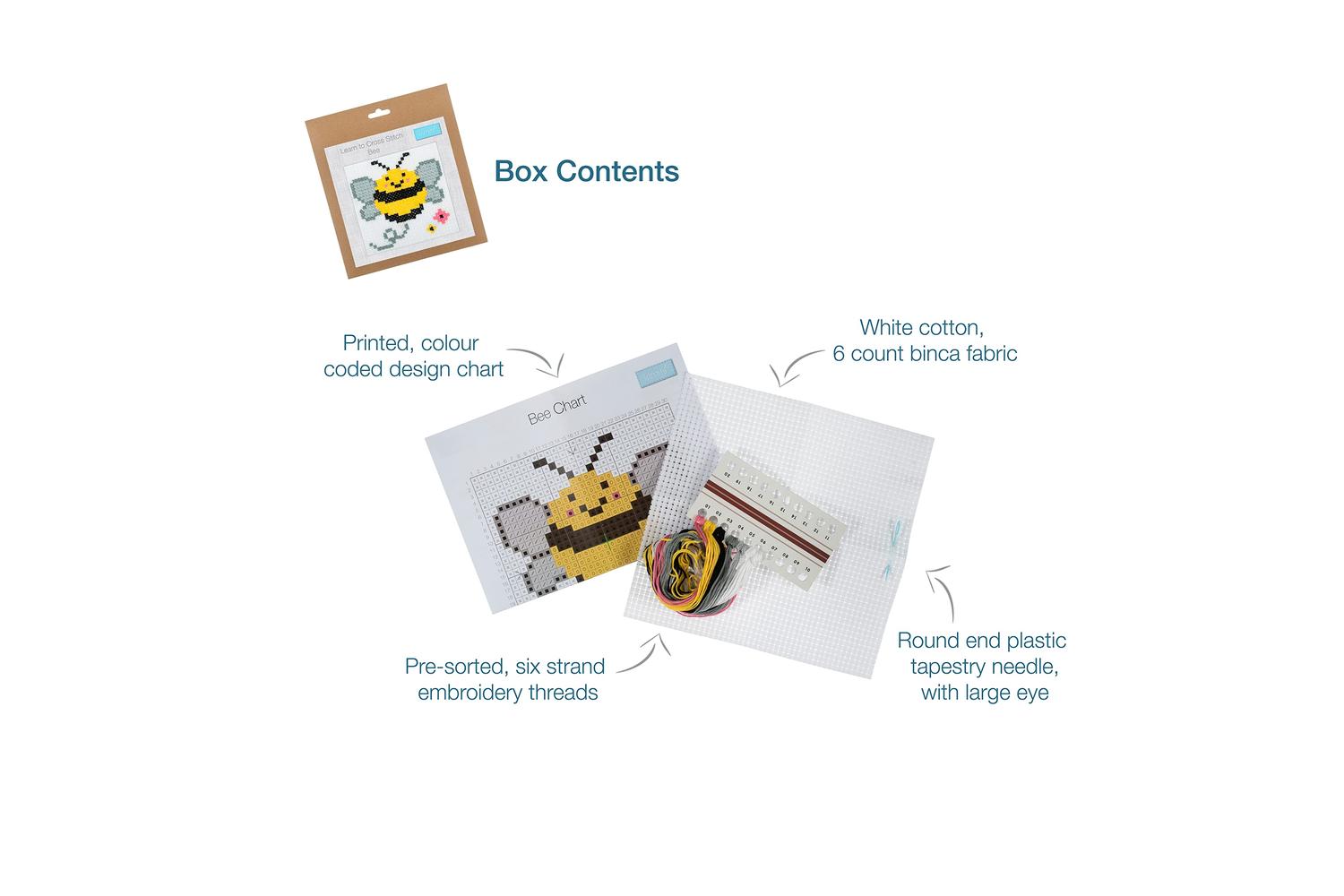 Trimits Gro-gcs88 - Xstitch Bee - Counted Cross Stitch Kit B-4