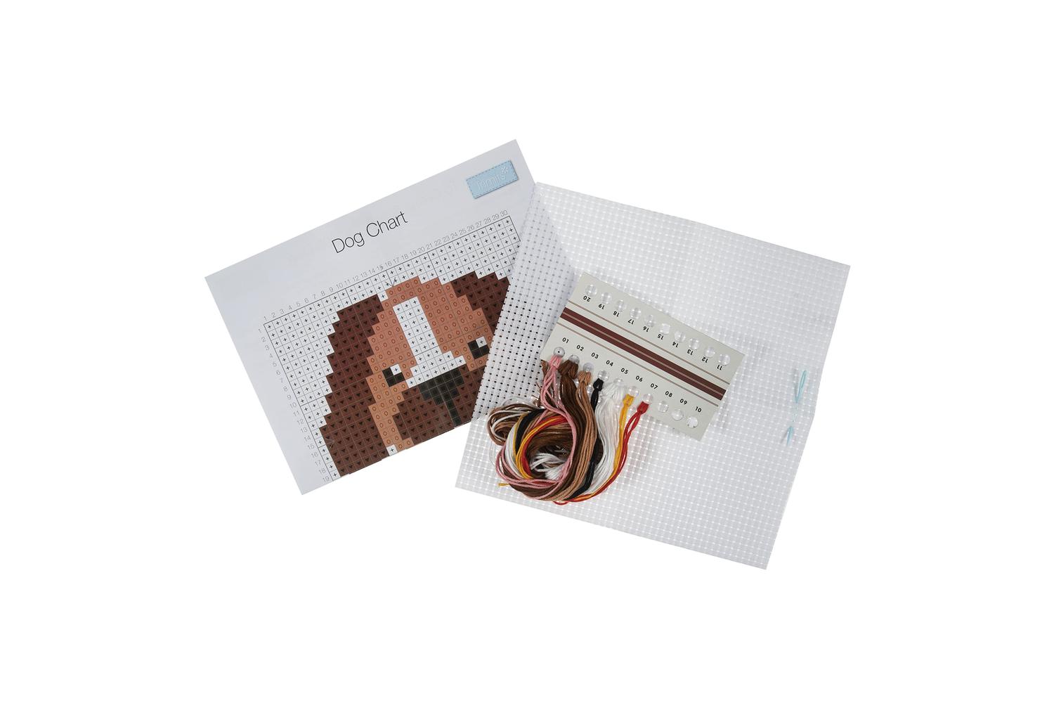 Trimits Gro-gcs90 - Xstitch Dog - Counted Cross Stitch Kit D-2