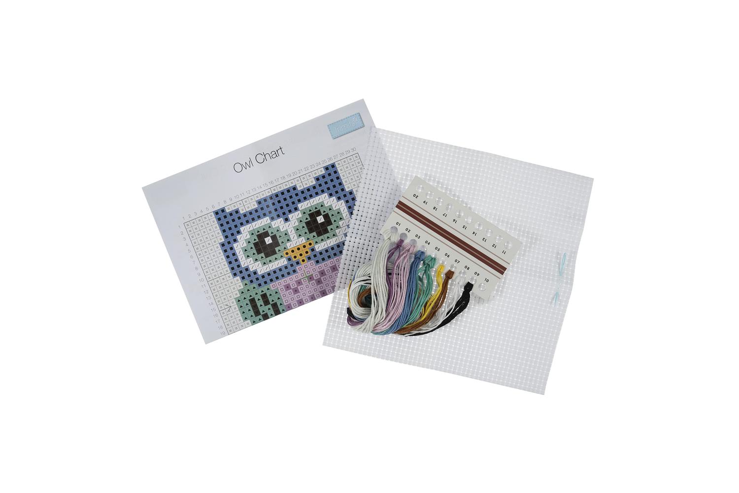 Trimits Gro-gcs89 - Xstitch Owl - Counted Cross Stitch Kit O-2