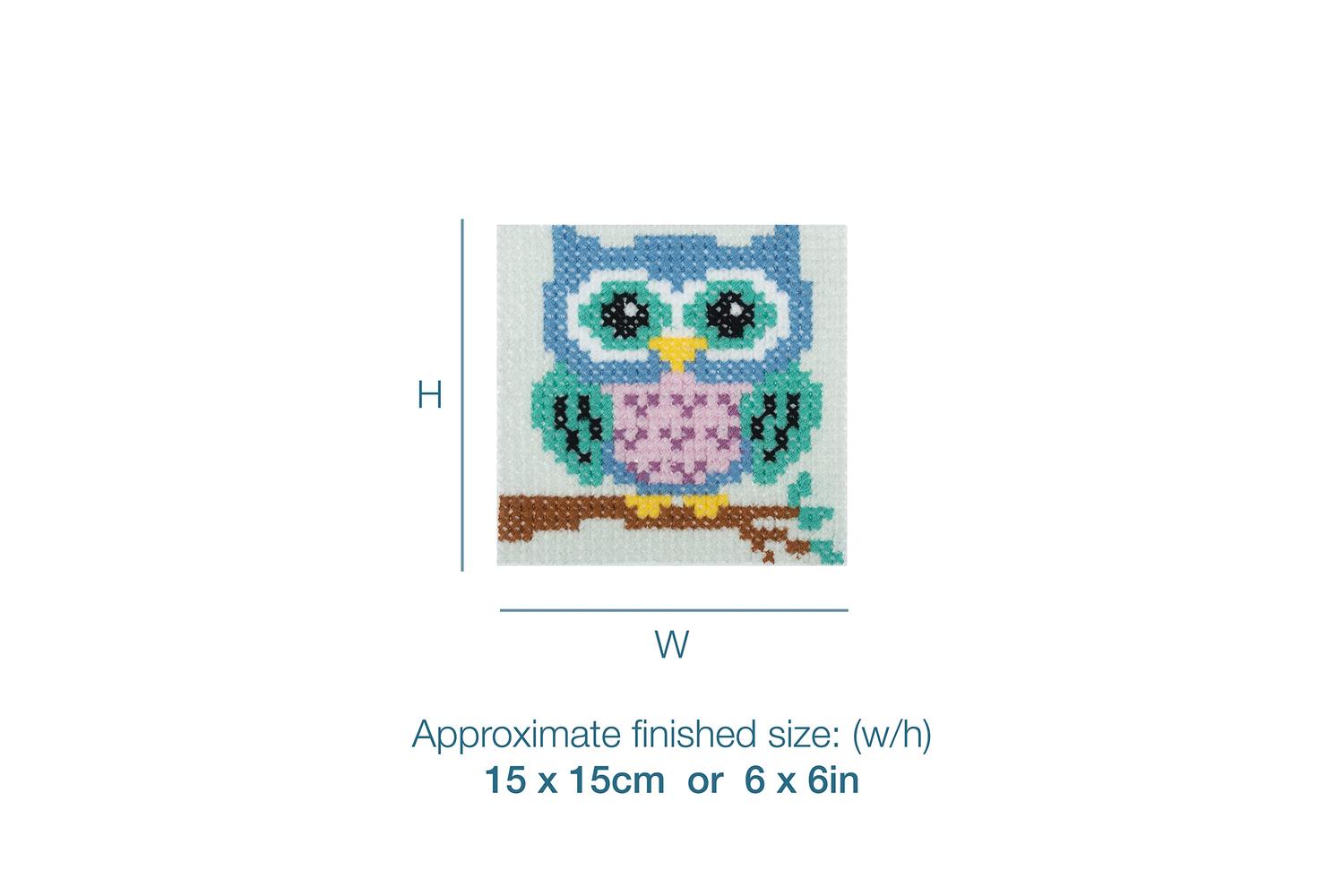 Trimits Gro-gcs89 - Xstitch Owl - Counted Cross Stitch Kit O-3