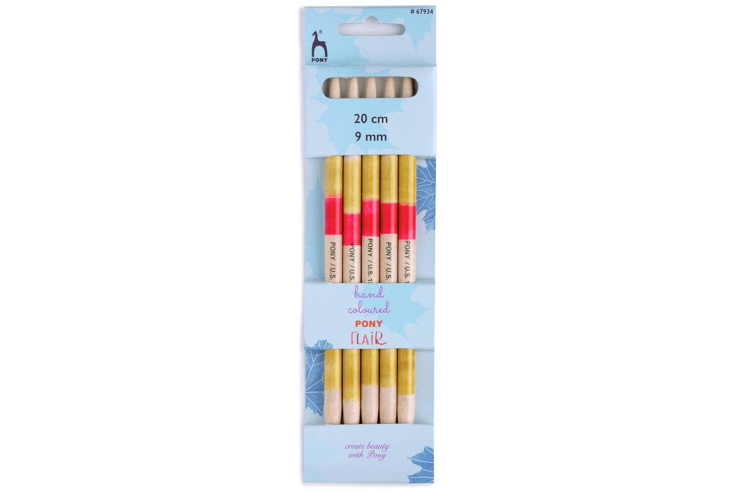 Pony Gro-p67934 - Knitting Pins Double-ended Set Of Five Fla