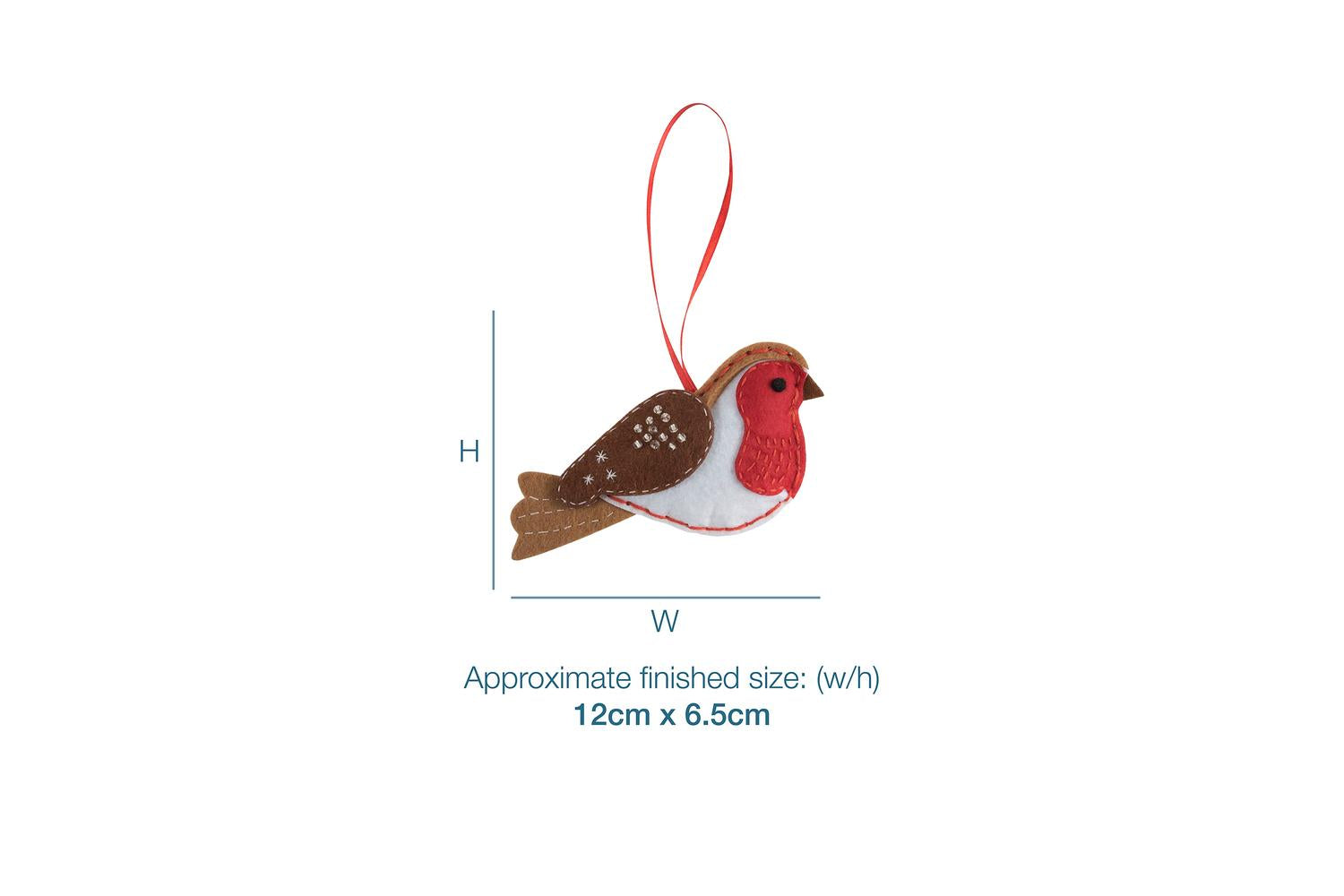 Trimits Gro-gck076 - Felt Robin - Felt Decoration Kit Christ-4