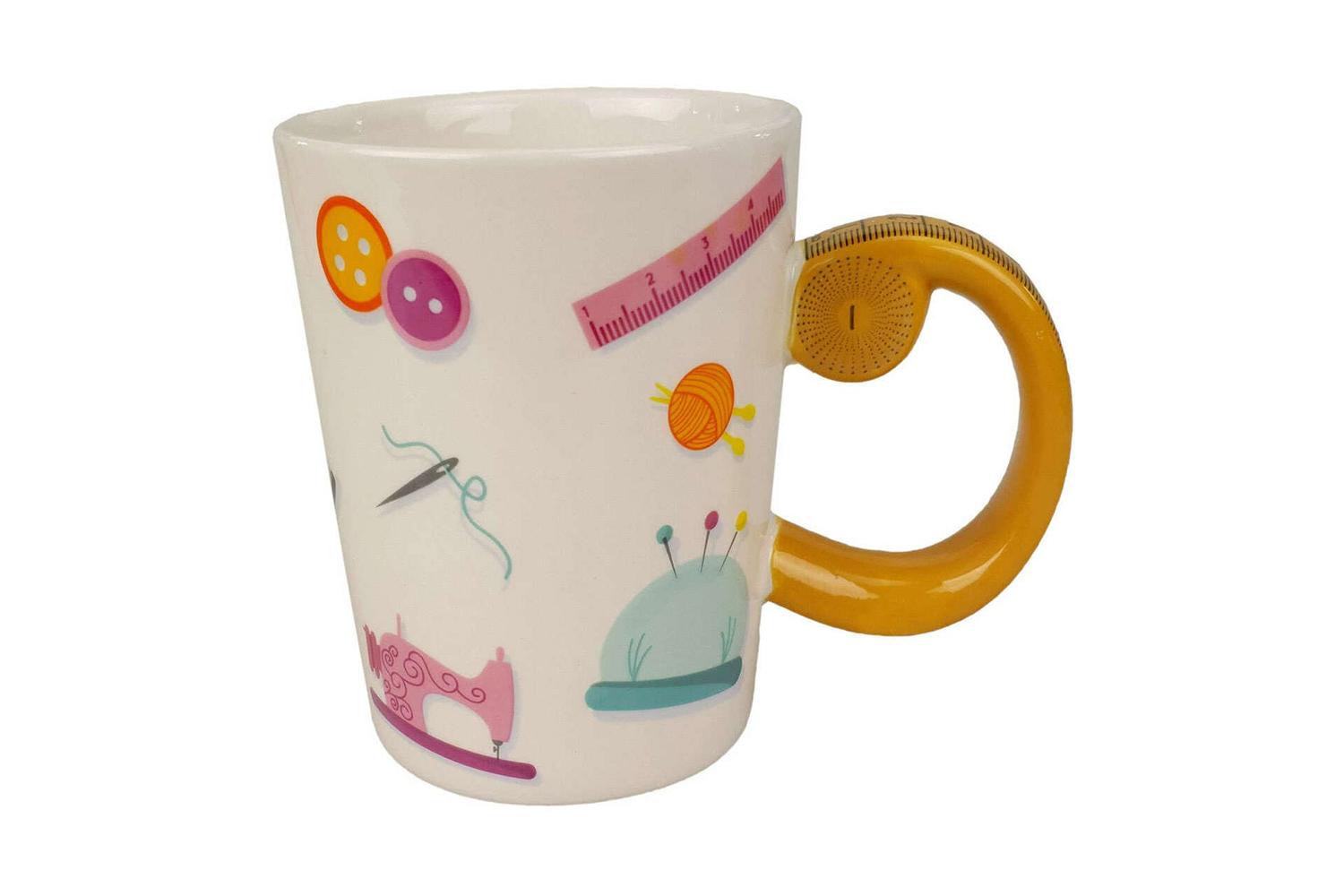 Groves Gro-n4371.2 - Sewing Mug - Mug Tape Measure Design -