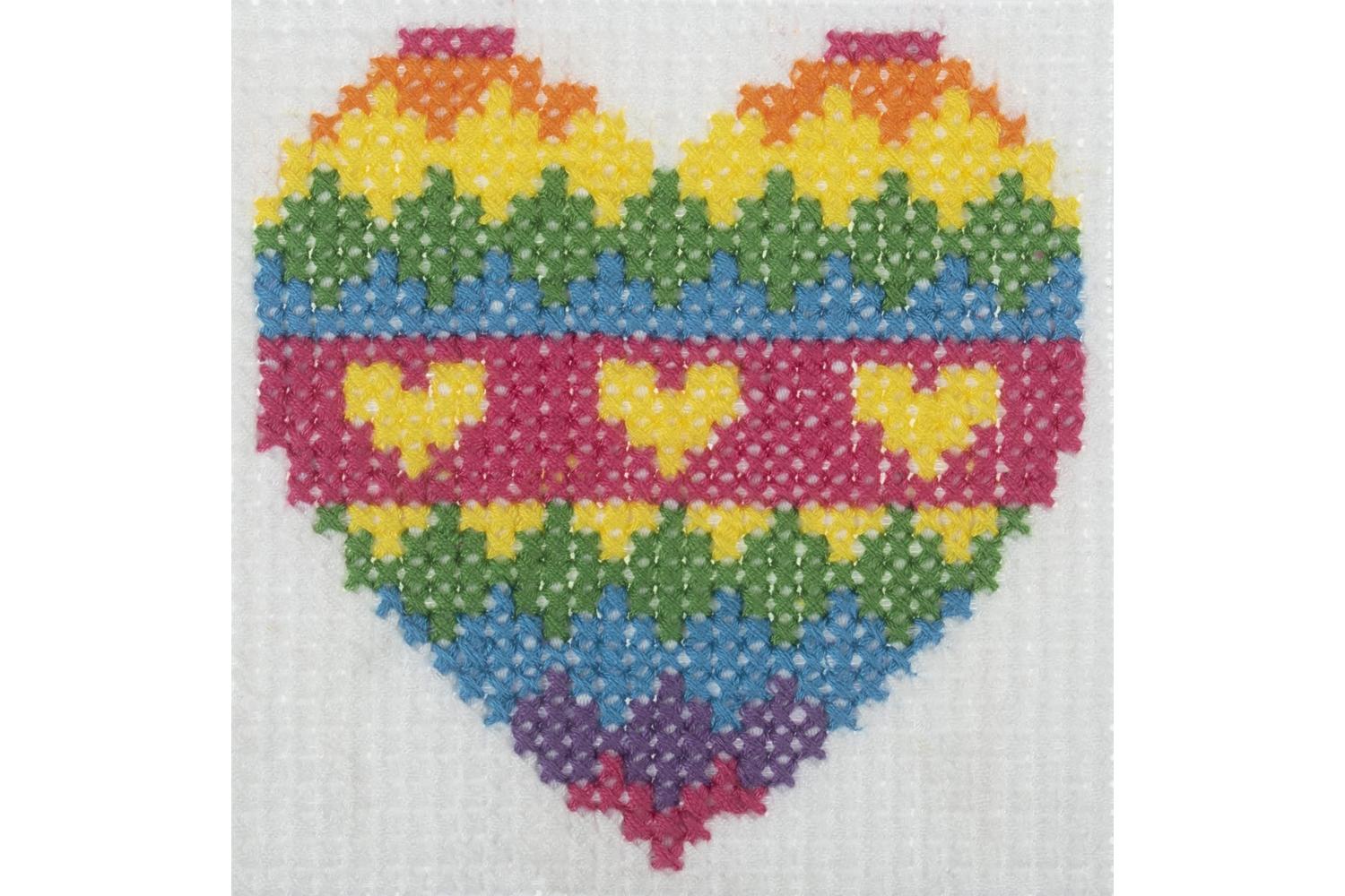 Trimits Gro-gcs87 - Xstitch Heart - Counted Cross Stitch Kit
