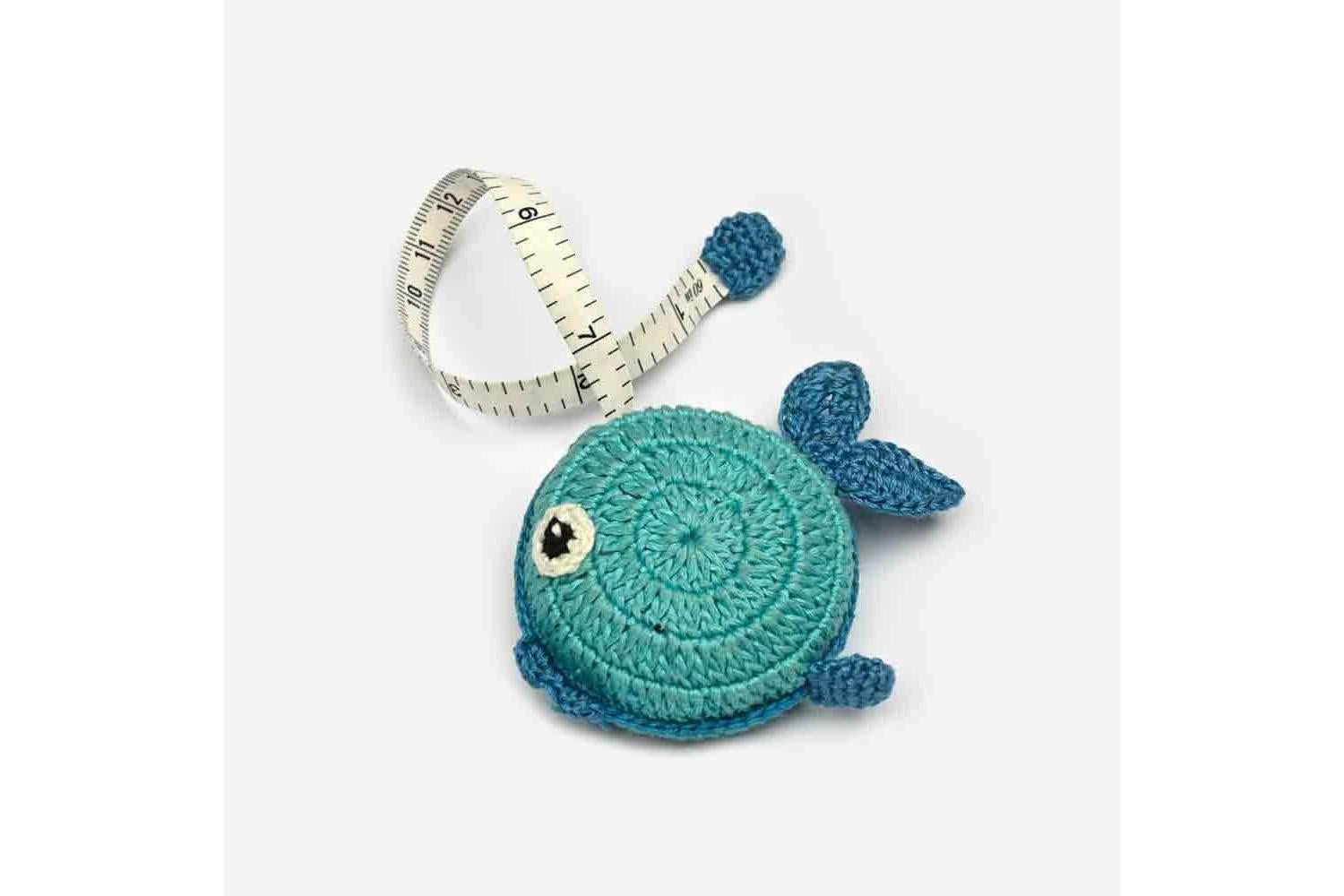 Lantern Moon Gro-kp350635 - Lmoon Tm Blue Fish - Tape Measur