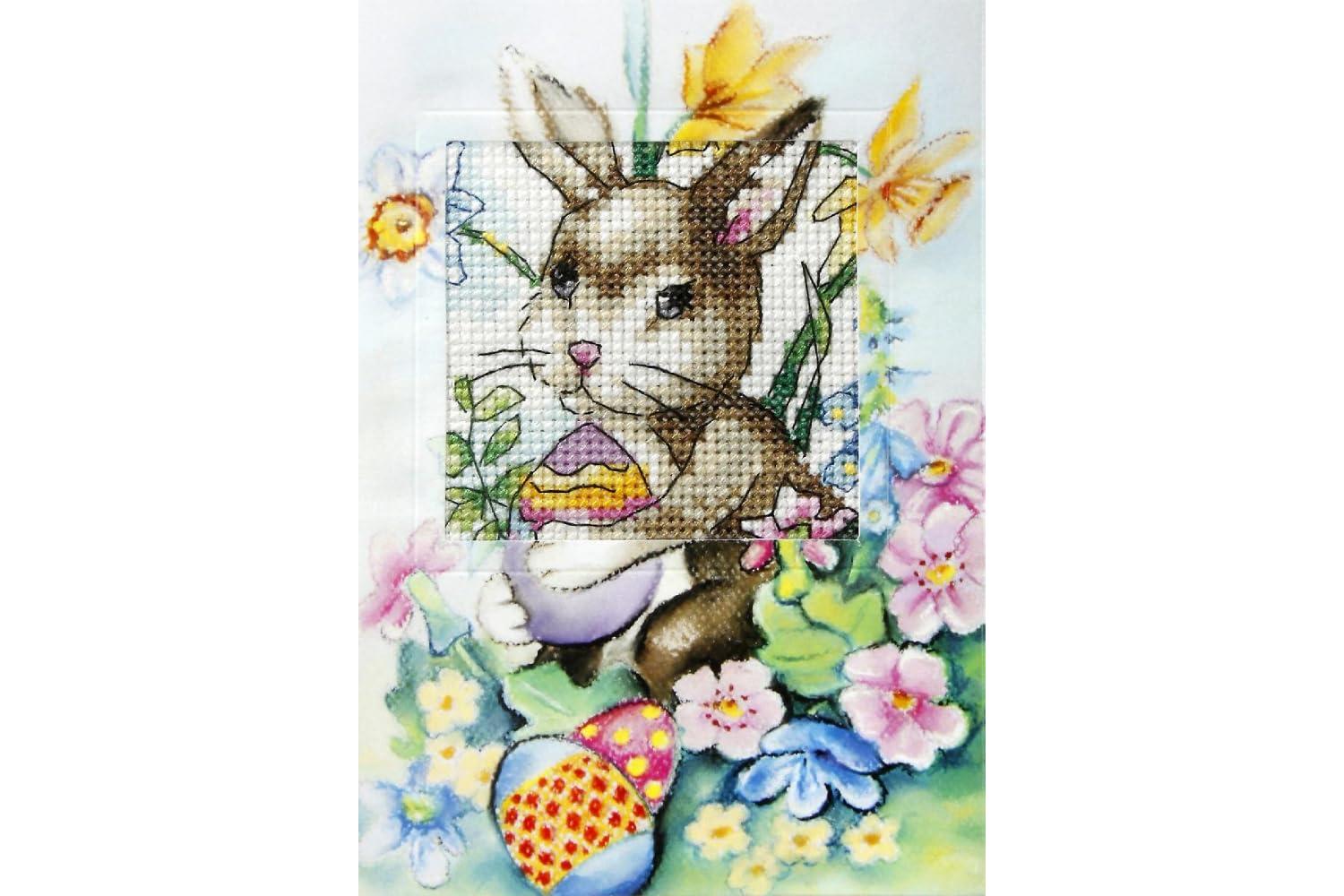 Orchidea Gro-orc.6221 - Gcard Bunny - Cross Stitch Kit Greet