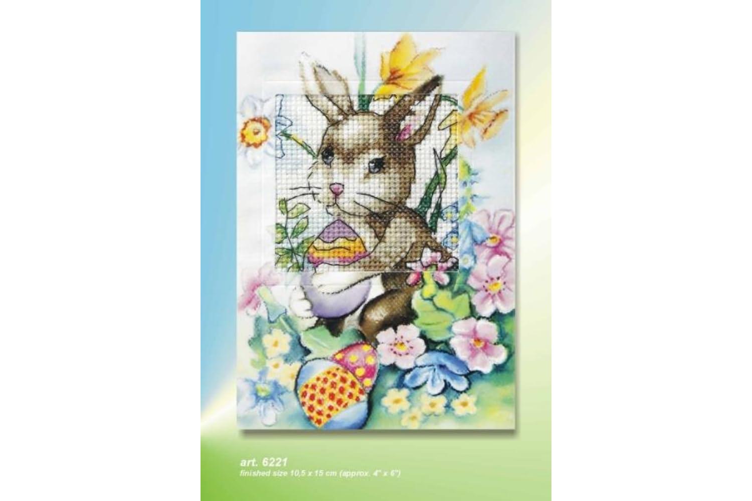 Orchidea Gro-orc.6221 - Gcard Bunny - Cross Stitch Kit Greet-2