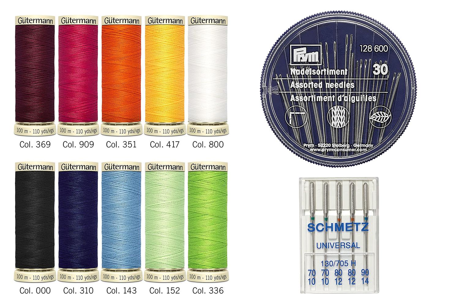 Gutermann Gro-734562 - Tset Sa 10x100m Ndls - Thread Set Sew-4