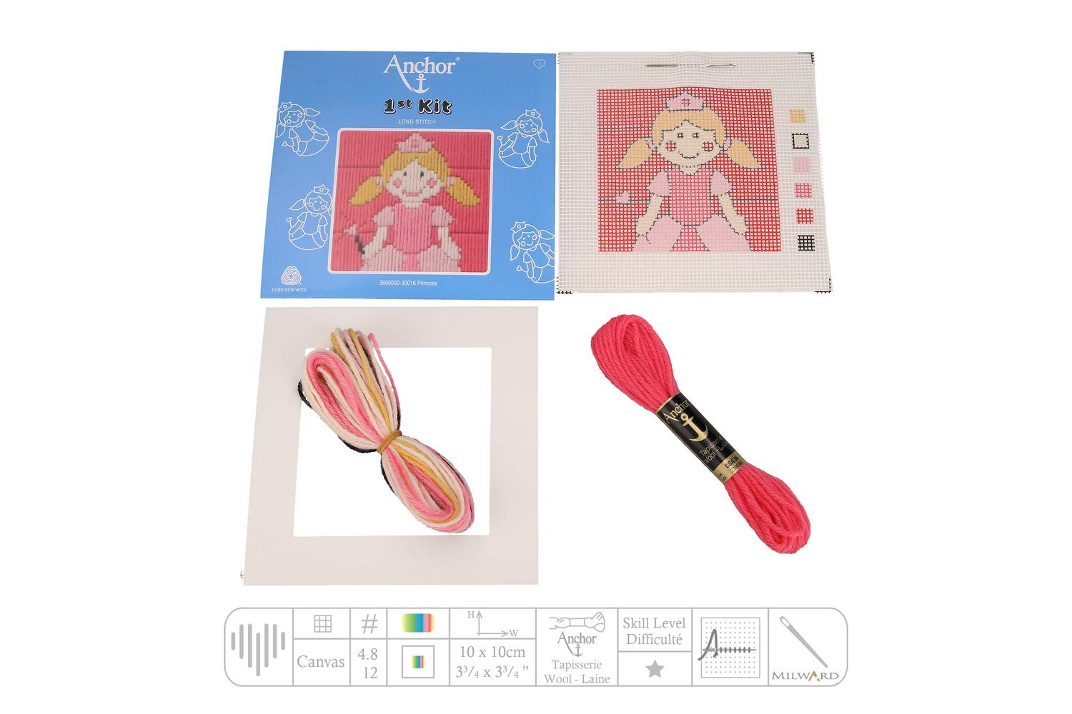 Anchor Gro-3690000\30016 - First Kit Princess - Long Stitch-3
