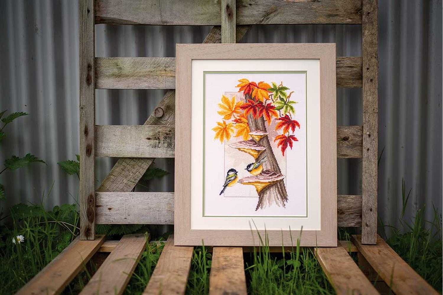 Vervaco Gro-pn-0157566 - Chickadees Bleaves - Counted Cross-3