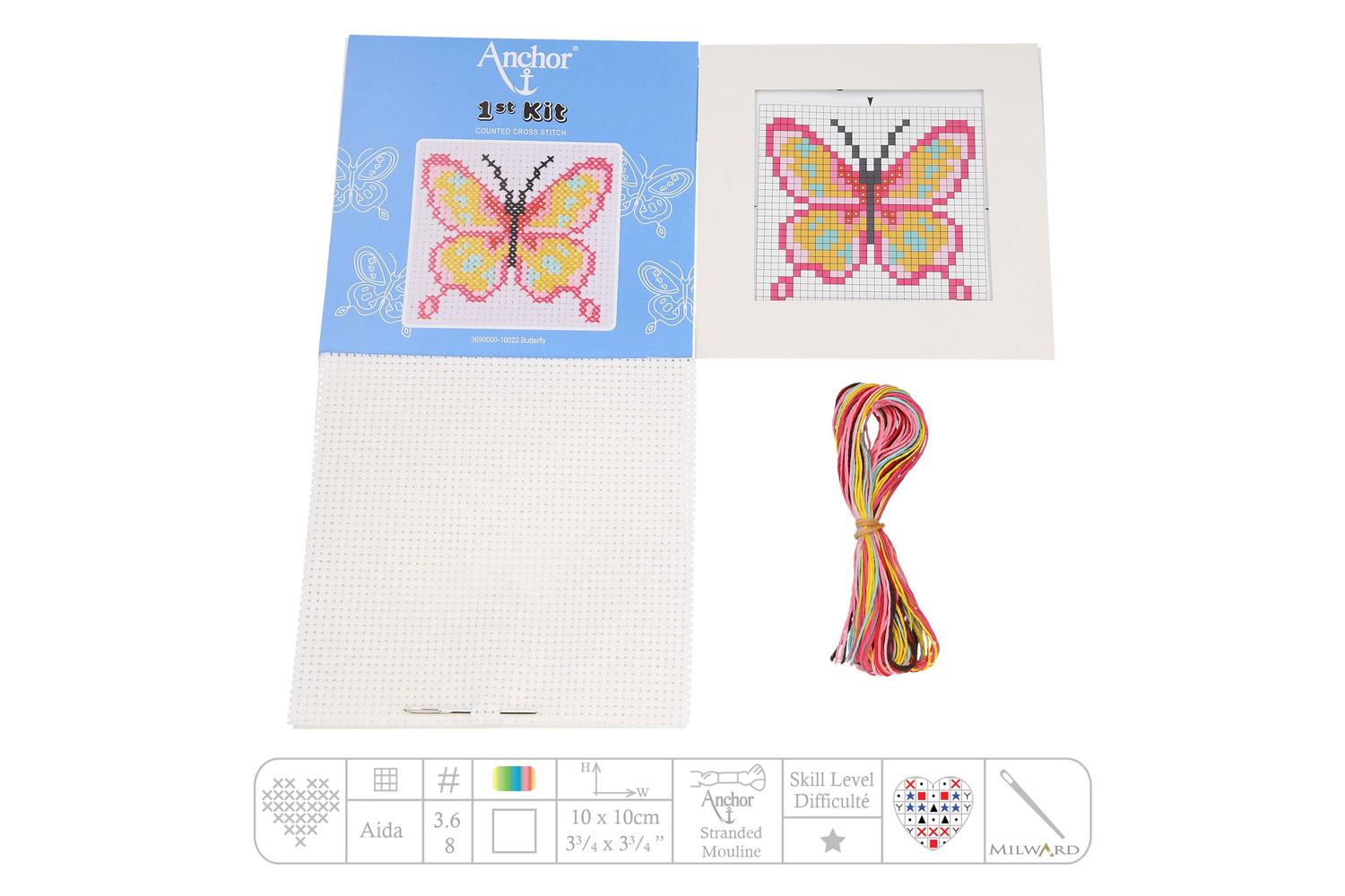 Anchor Gro-3690000\10022 - First Kit Butterfly - Counted Cro-3