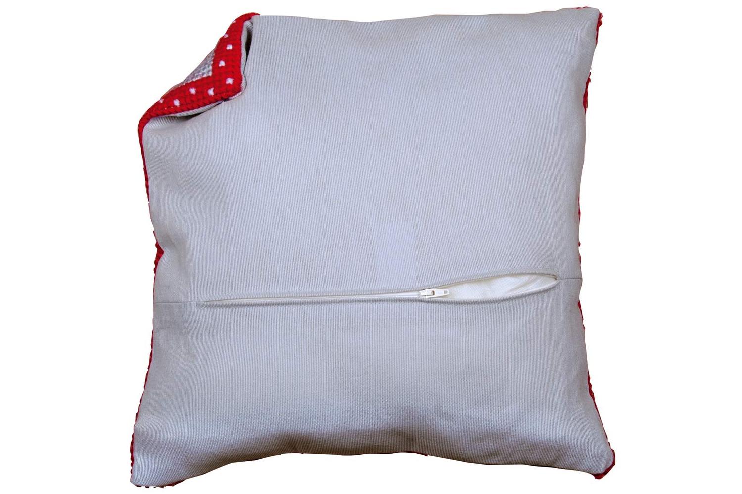 Vervaco Gro-pn-0170420 - Cush Back Wzip Grey - Cushion Back