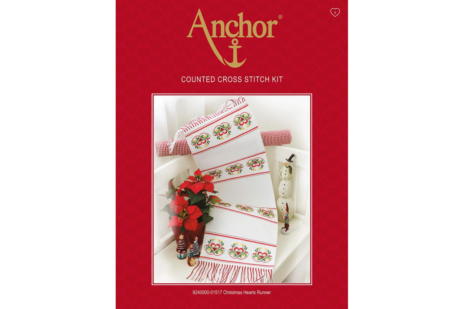 Anchor Gro-ake0009\0002 - Counted Cross Stitch Kit Heart Doo-4