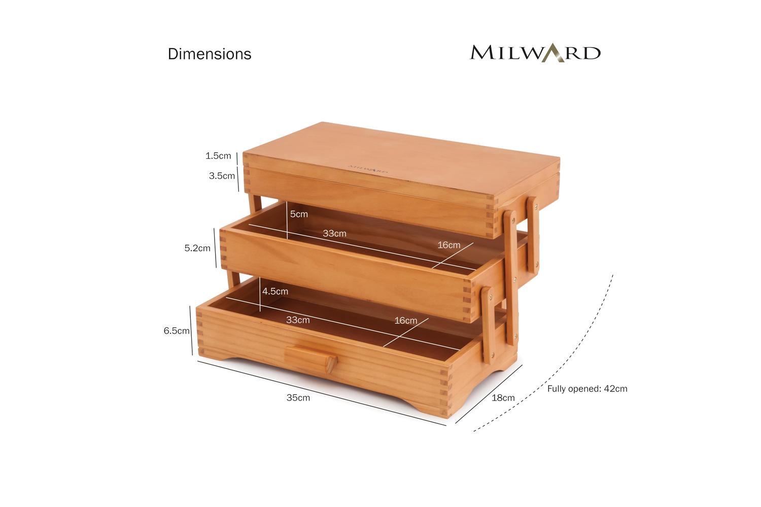 Milward Gro-2519013 - Cantilever Craft Box - Craft Box Canti-3