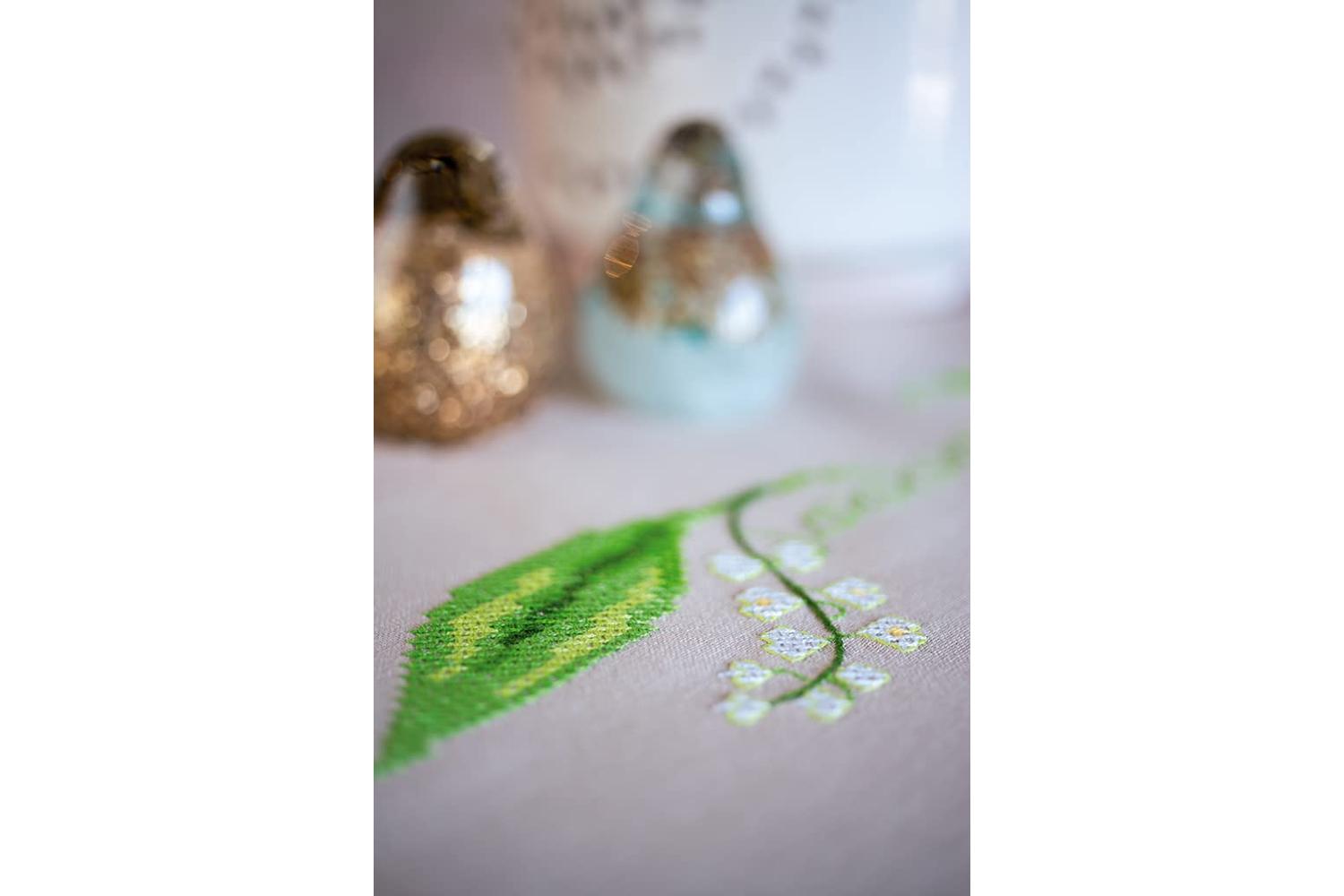 Vervaco Gro-pn-0178209 - Tcloth Lily Valley - Embroidery Kit-3