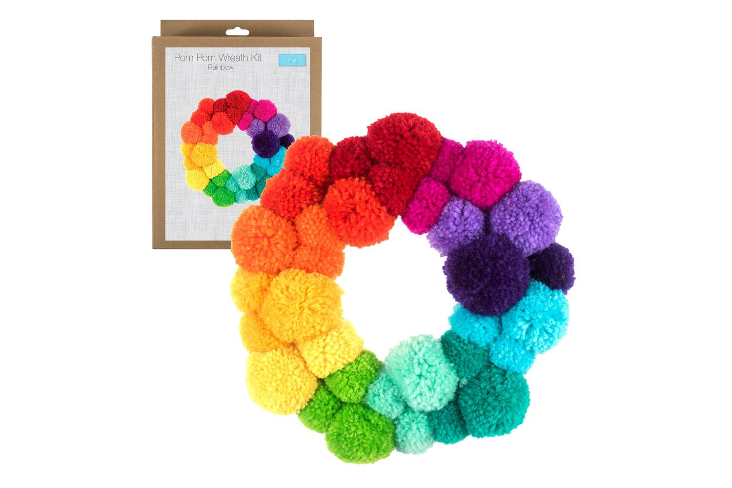 Trimits Gro-gck188 - Pompom Wreath Rbow - Pom Pom Wreath Kit