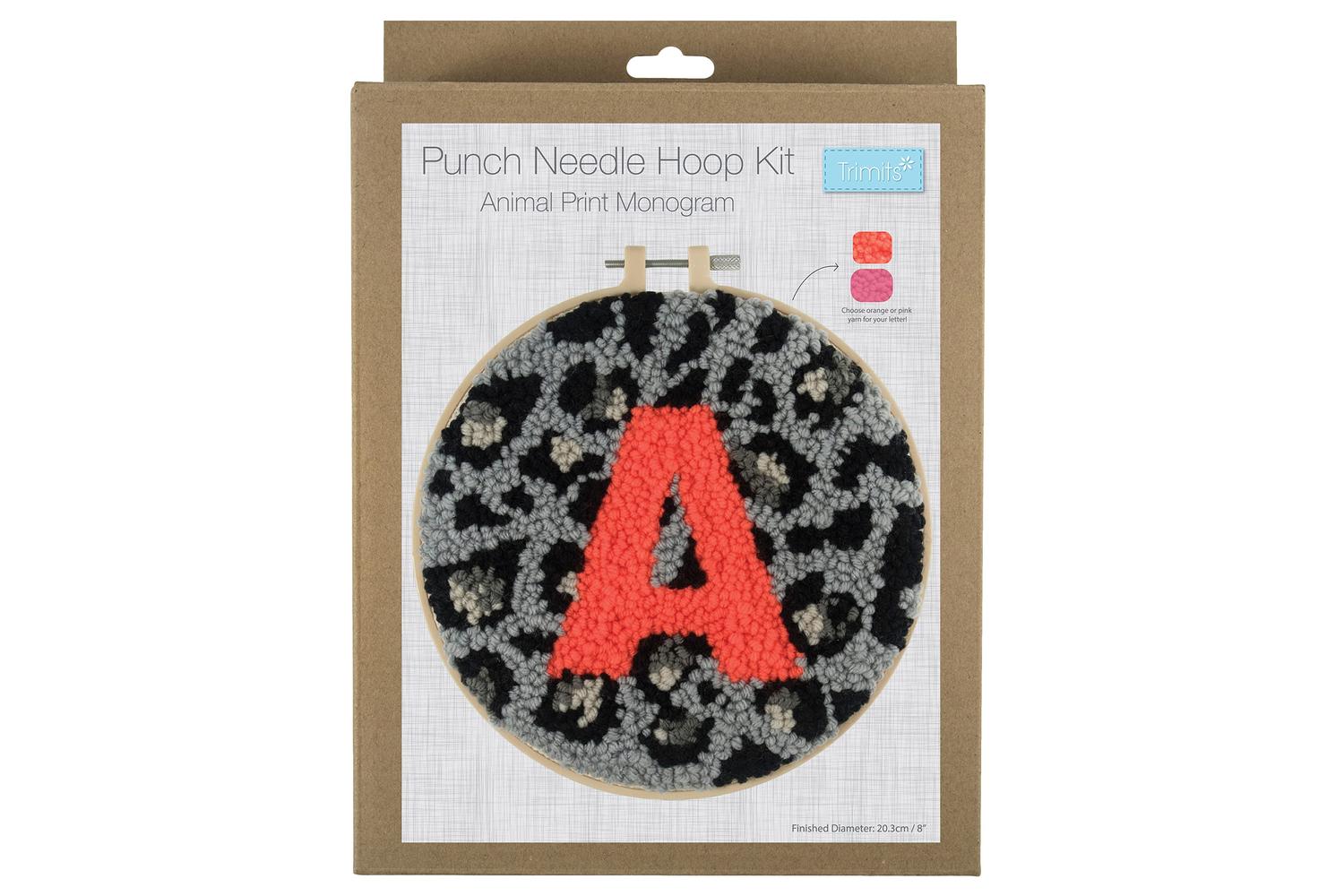 Trimits Gro-gck147 - Punch Needle Kit Yarn And Hoop Animal P-2