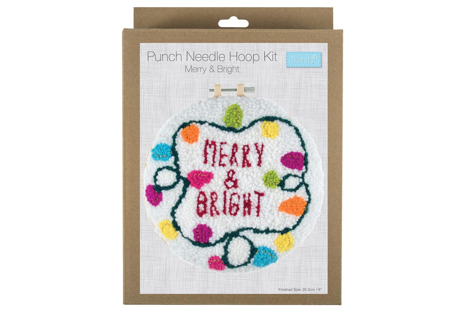 Trimits Gro-gck126 - Punch Needle Kit Yarn And Hoop Christma-2