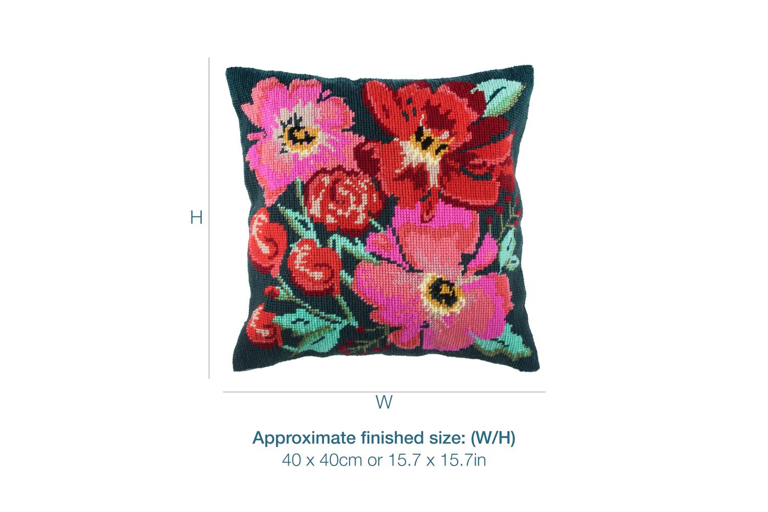 Trimits Gro-gcs83 - Half Cross Stitch Tapestry Kit Cushion P-3