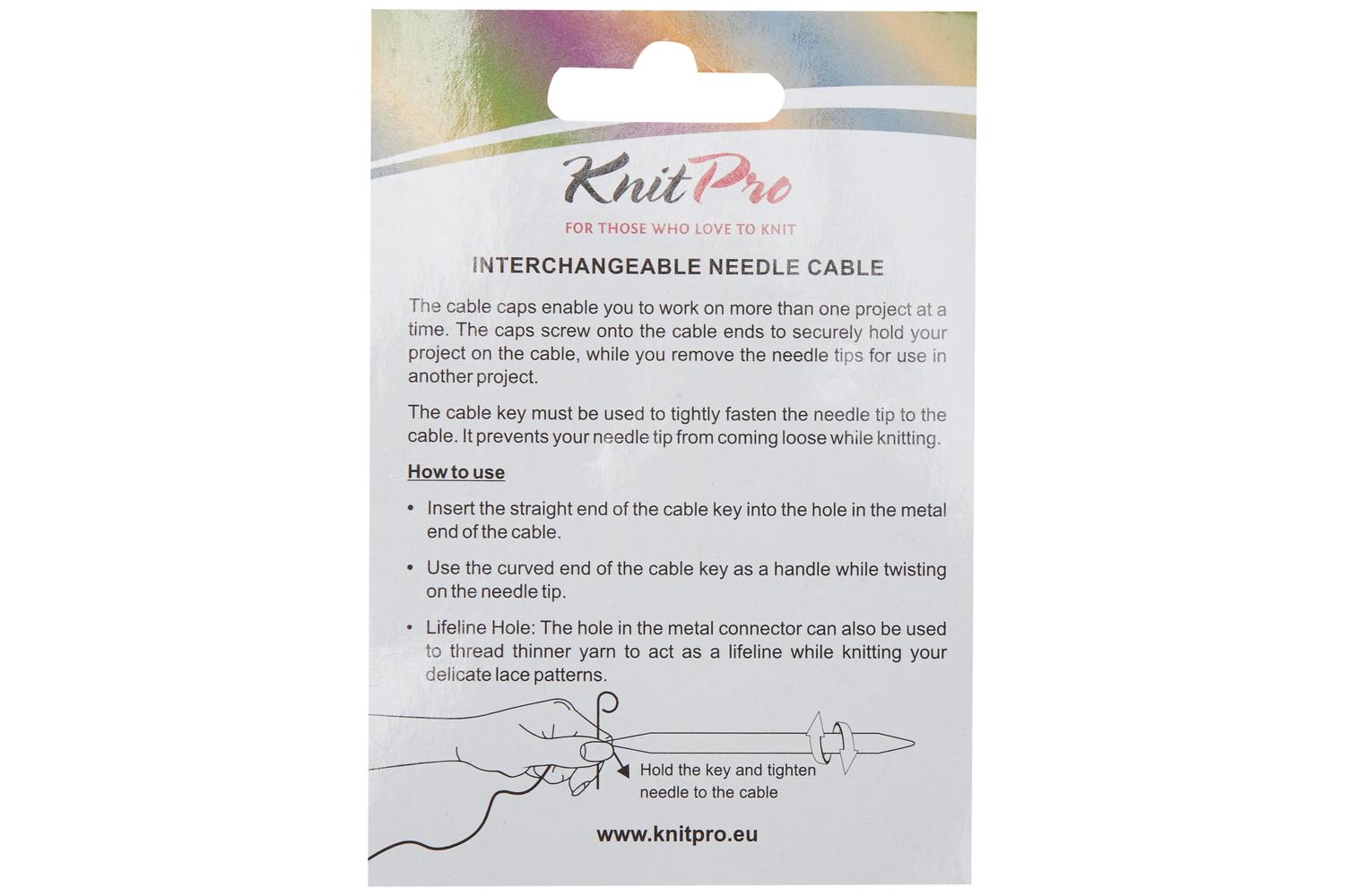 Knitpro Gro-kp10562 - Cable 28cm Black - Cable Circular Inte-3