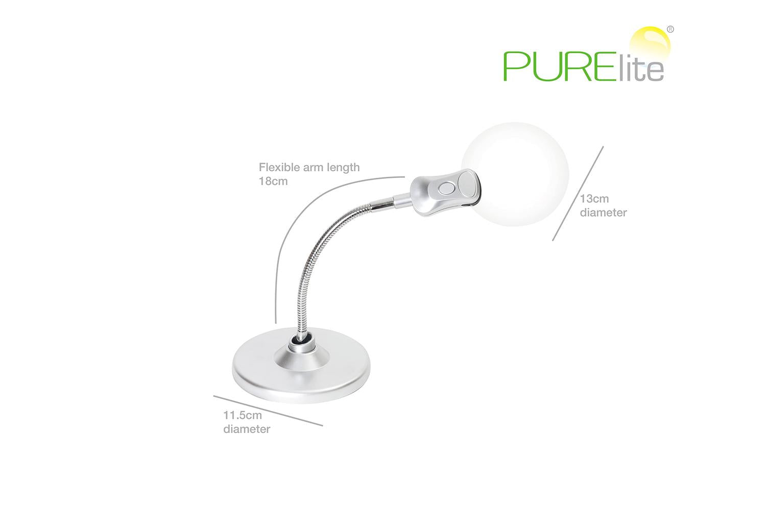 Purelite Gro-cfpl03 - Table Mag Light - Magnifying Lamp Tabl-3
