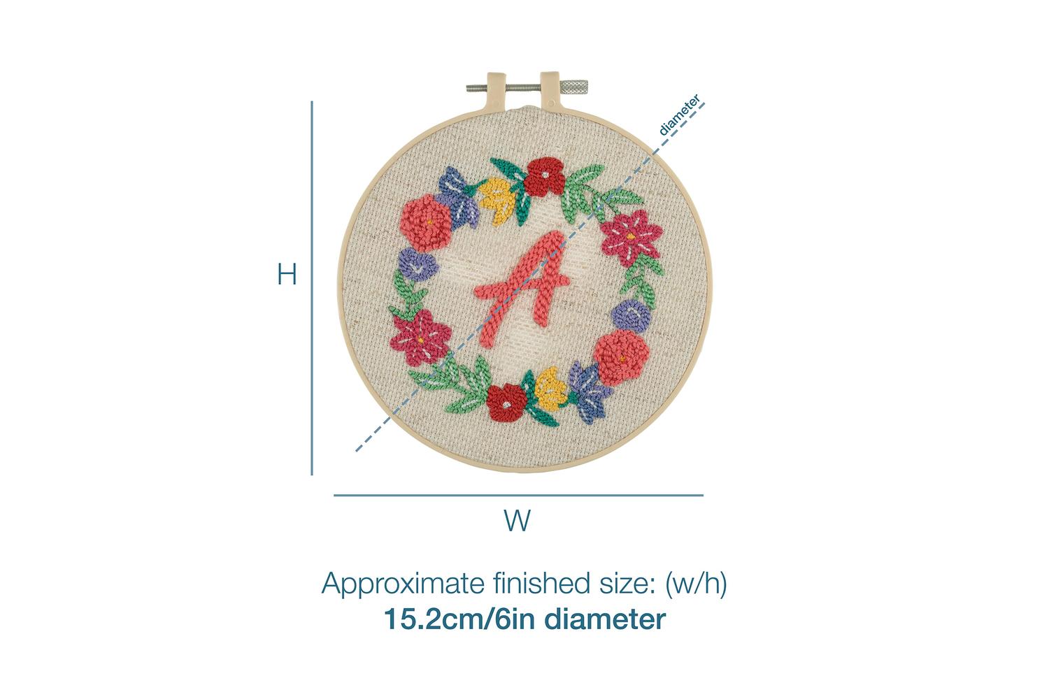 Trimits Gro-gck180 - Punch Needle Kit Floss And Hoop Floral-4