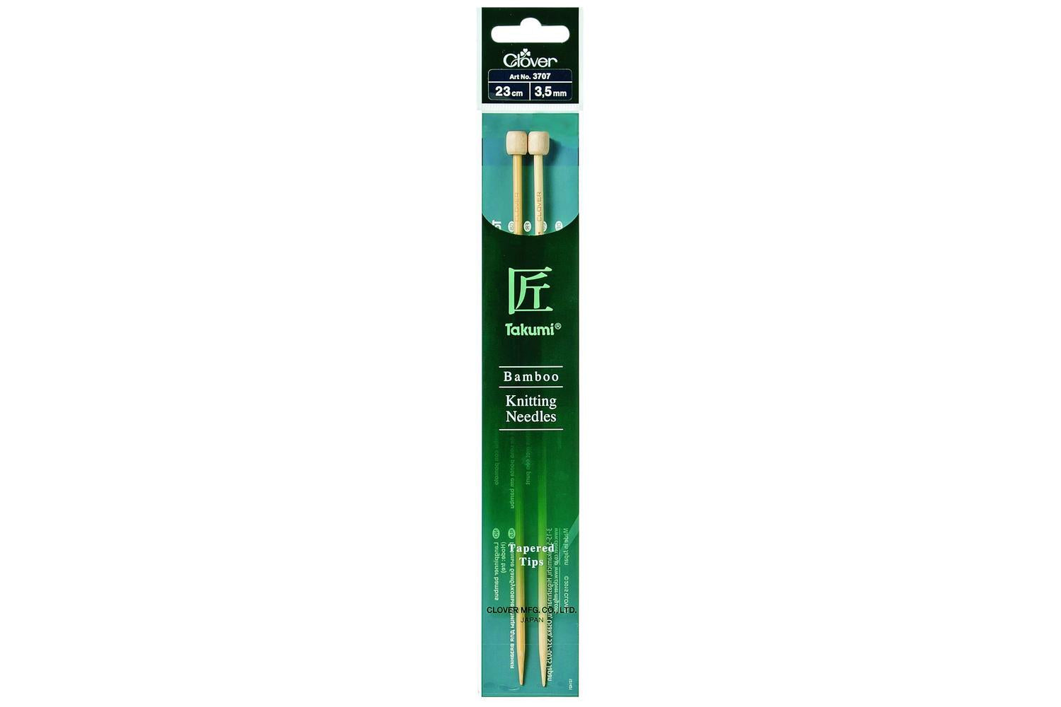 Clover Gro-cl3707 - Knitting Pins Single-ended Takumi Bamboo