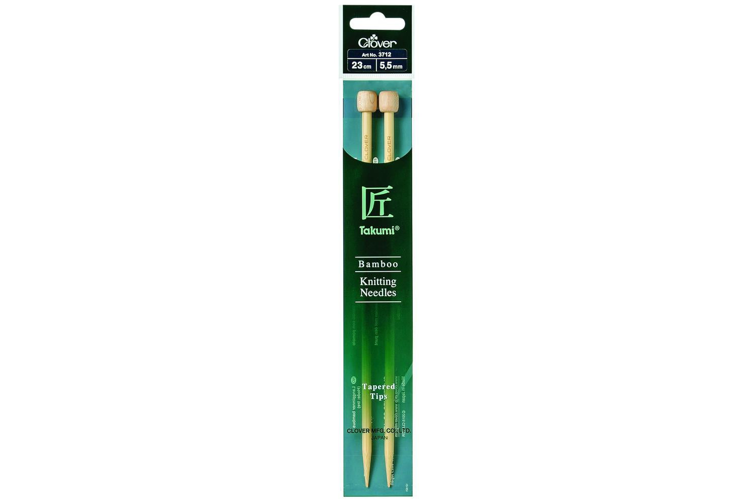 Clover Gro-cl3712 - Knitting Pins Single-ended Takumi Bamboo