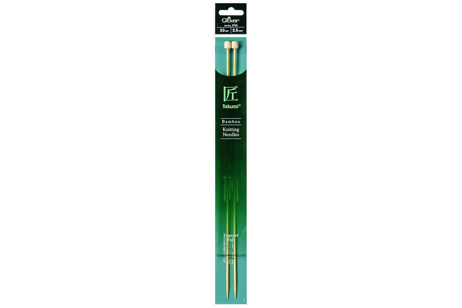 Clover Gro-cl3733 - Knitting Pins Single-ended Takumi Bamboo