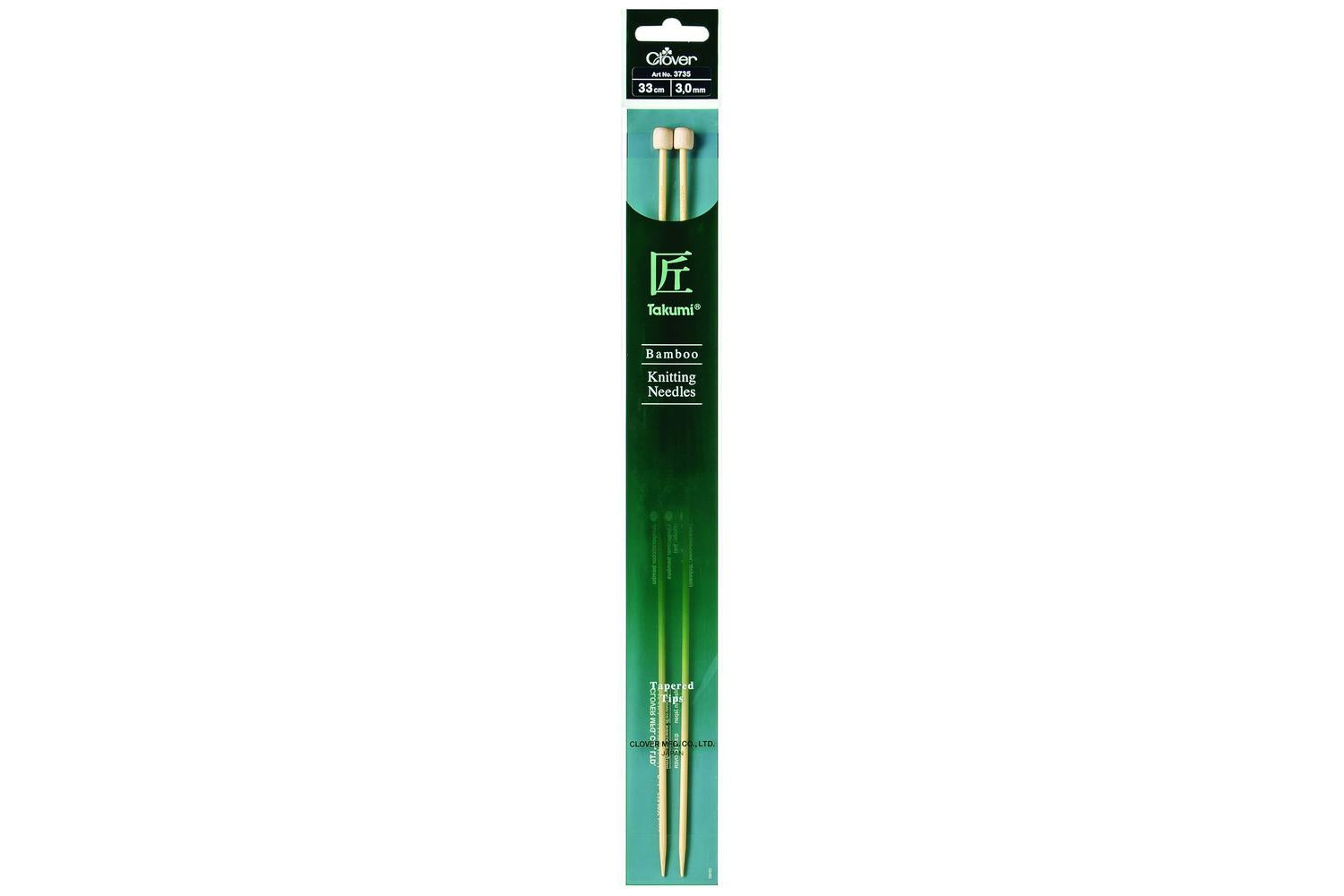 Clover Gro-cl3735 - Knitting Pins Single-ended Takumi Bamboo