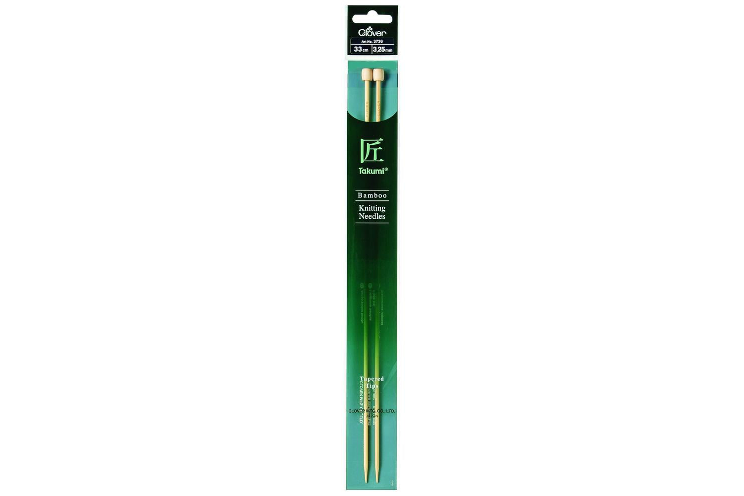 Clover Gro-cl3736 - Knitting Pins Single-ended Takumi Bamboo