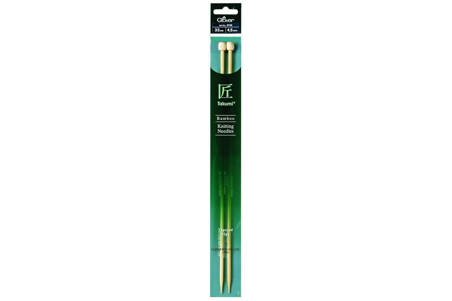 Clover Gro-cl3740 - Knitting Pins Single-ended Takumi Bamboo