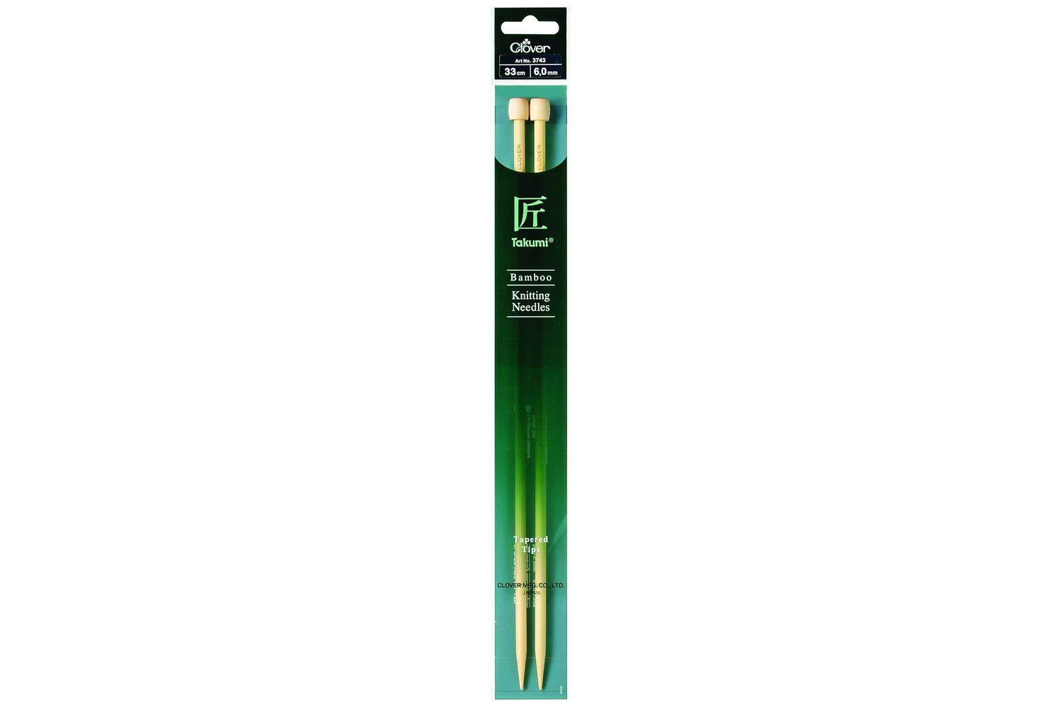 Clover Gro-cl3743 - Knitting Pins Single-ended Takumi Bamboo