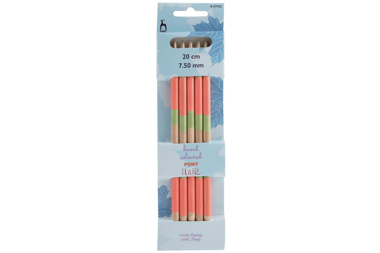 Pony Gro-p67932 - Knitting Pins Double-ended Set Of Five Fla