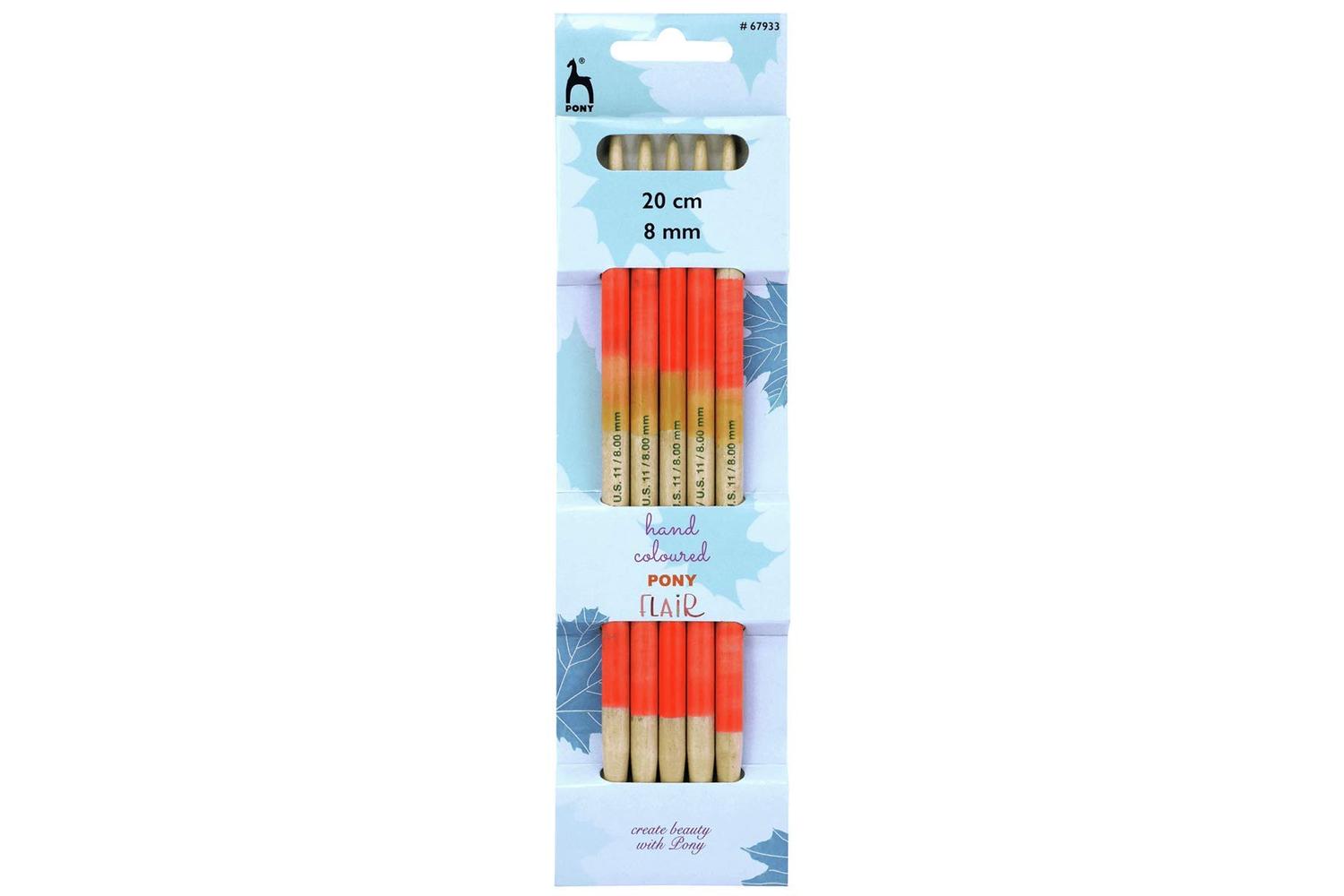 Pony Gro-p67933 - Knitting Pins Double-ended Set Of Five Fla