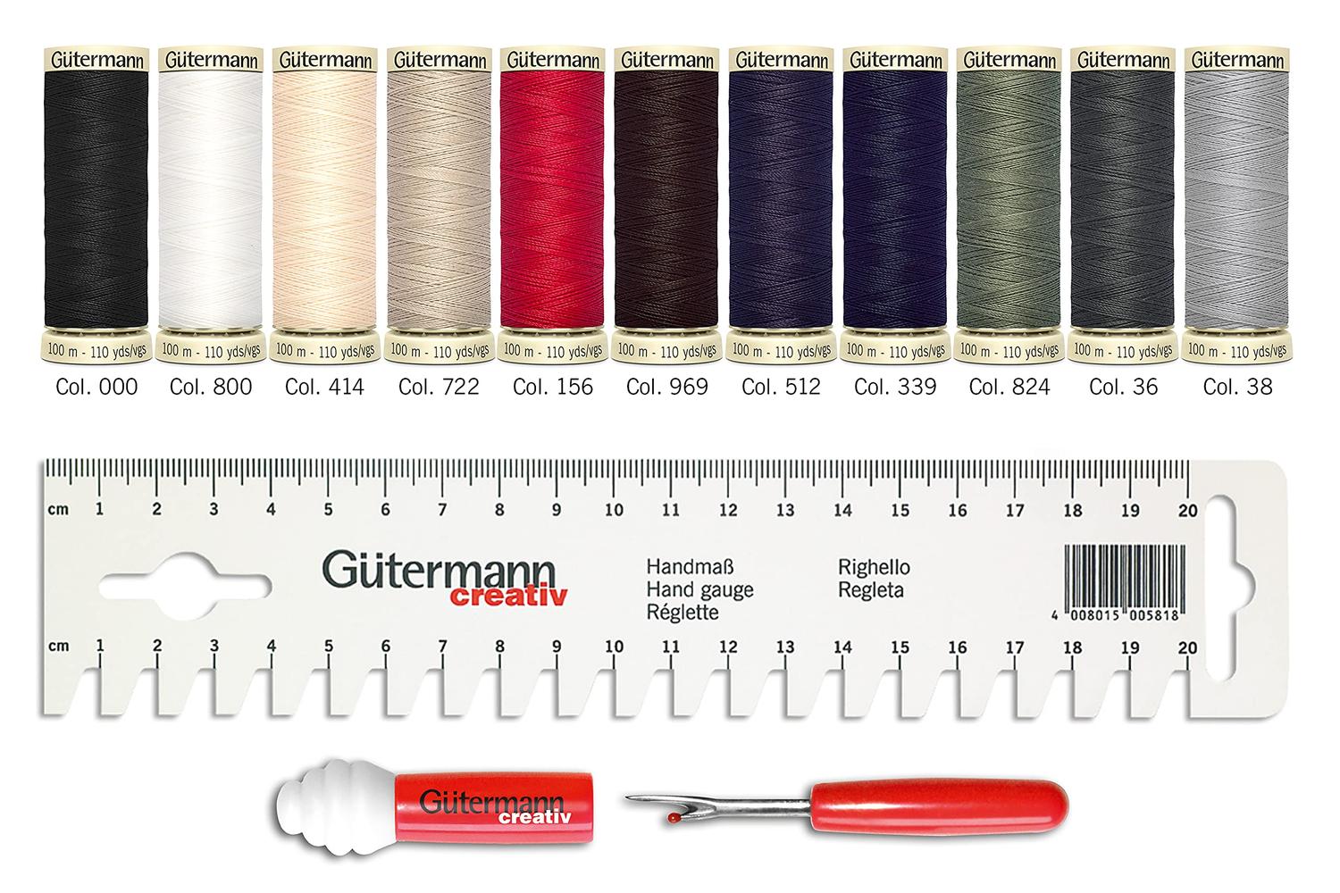 Gutermann Gro-734578 - Tset Sa 11x100m - Thread Set Sew-all-4
