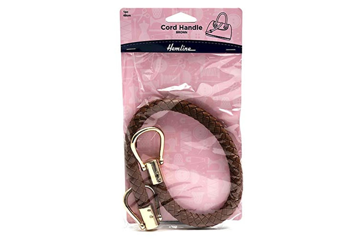 Hemline Gro-h4510.br - Hl Pcord Handle 48cm - Bag Handle Cor