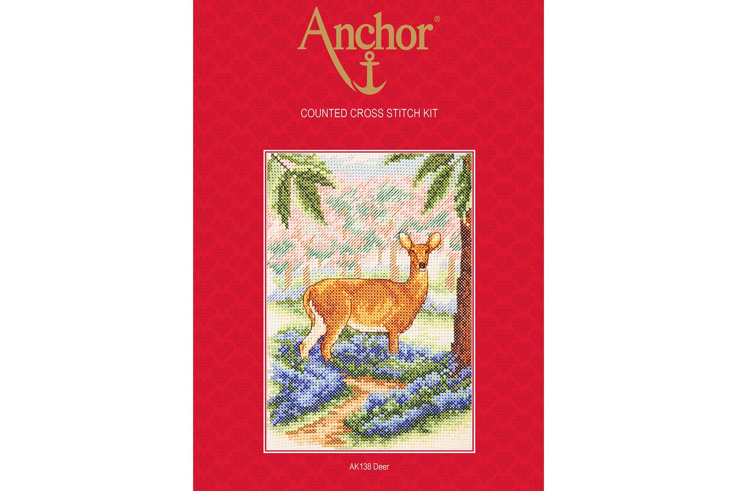 Anchor Gro-ak138 - Deer - Counted Cross Stitch Kit Essential