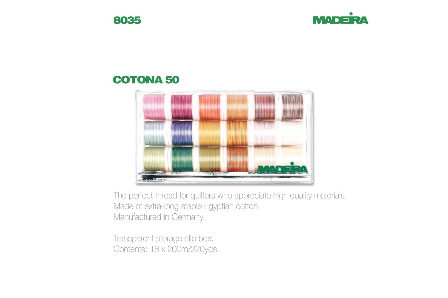 Madeira Gro-8035 - Cbox Cotona N50 - Clear Box Cotona No50 1-2