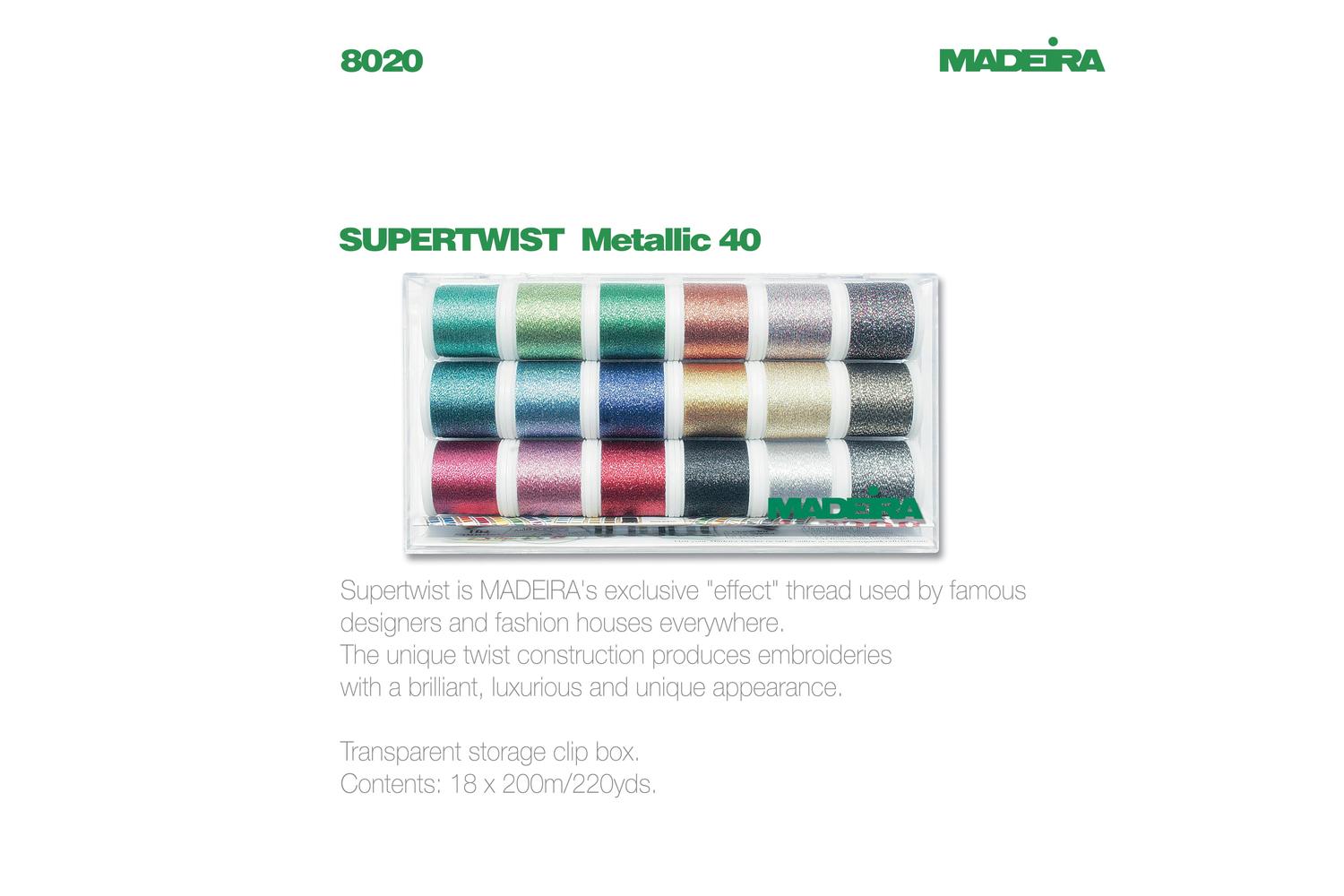Madeira Gro-8020 - Cbox Supertwist - Clear Box Metallic Supe-2