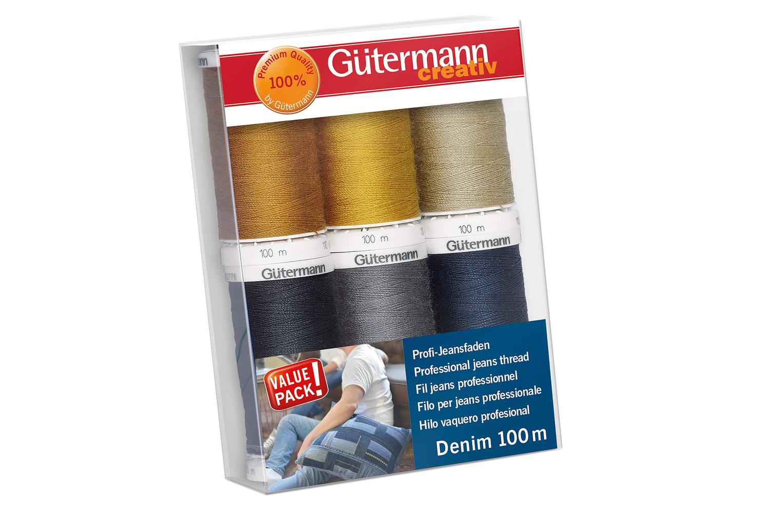 Gutermann Gro-731144\1 - Tset Denim 6x100m - Thread Set Deni