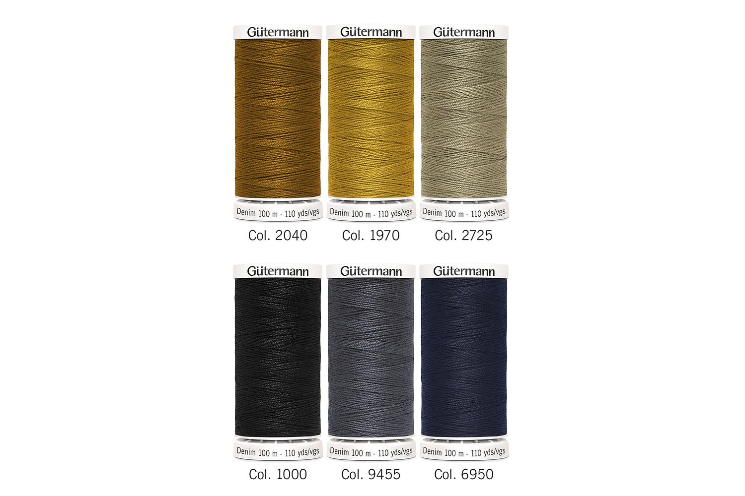 Gutermann Gro-731144\1 - Tset Denim 6x100m - Thread Set Deni-2