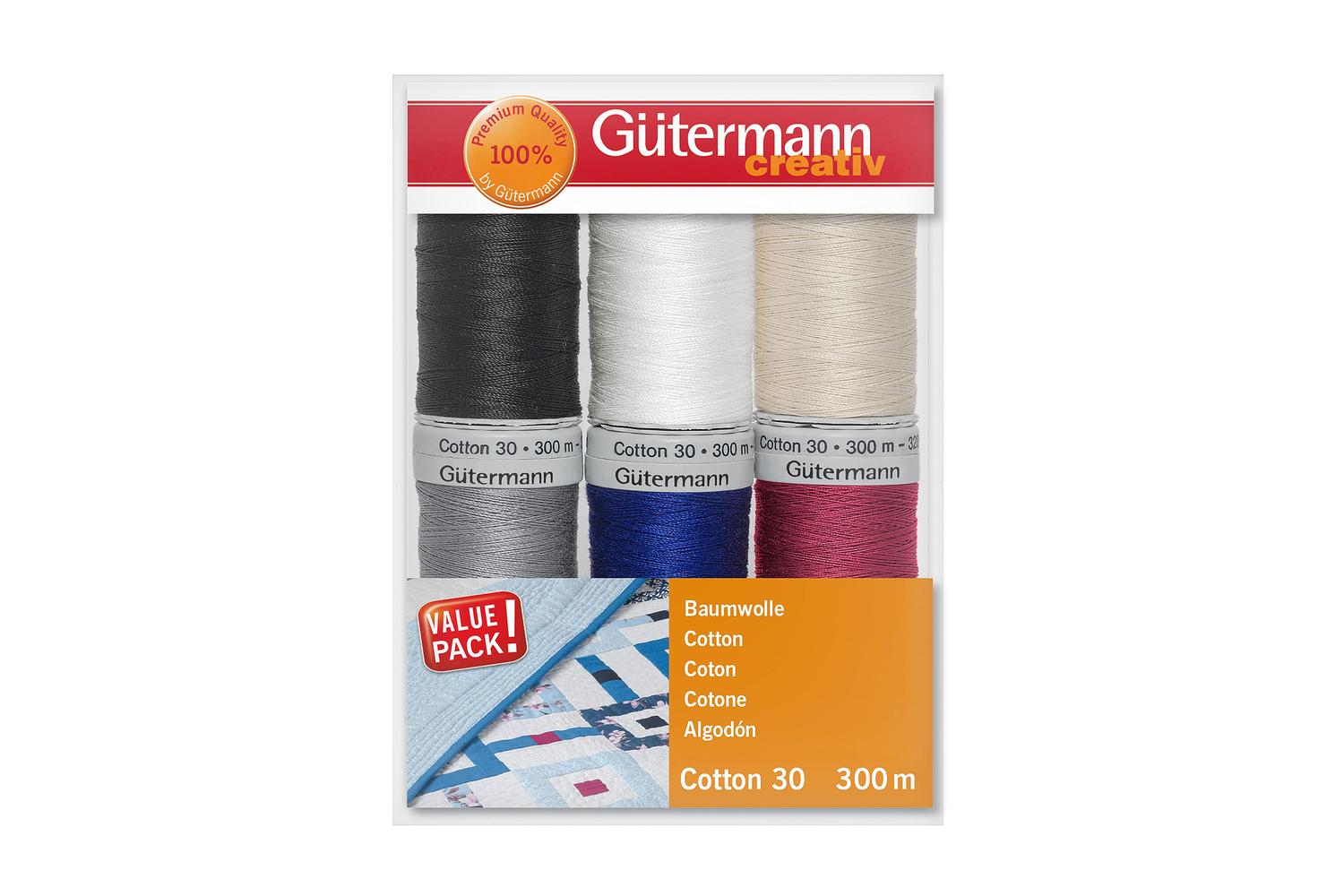 Gutermann Gro-734022\1 - Tset Cotton 30 Pk6 - Thread Set Cot-2