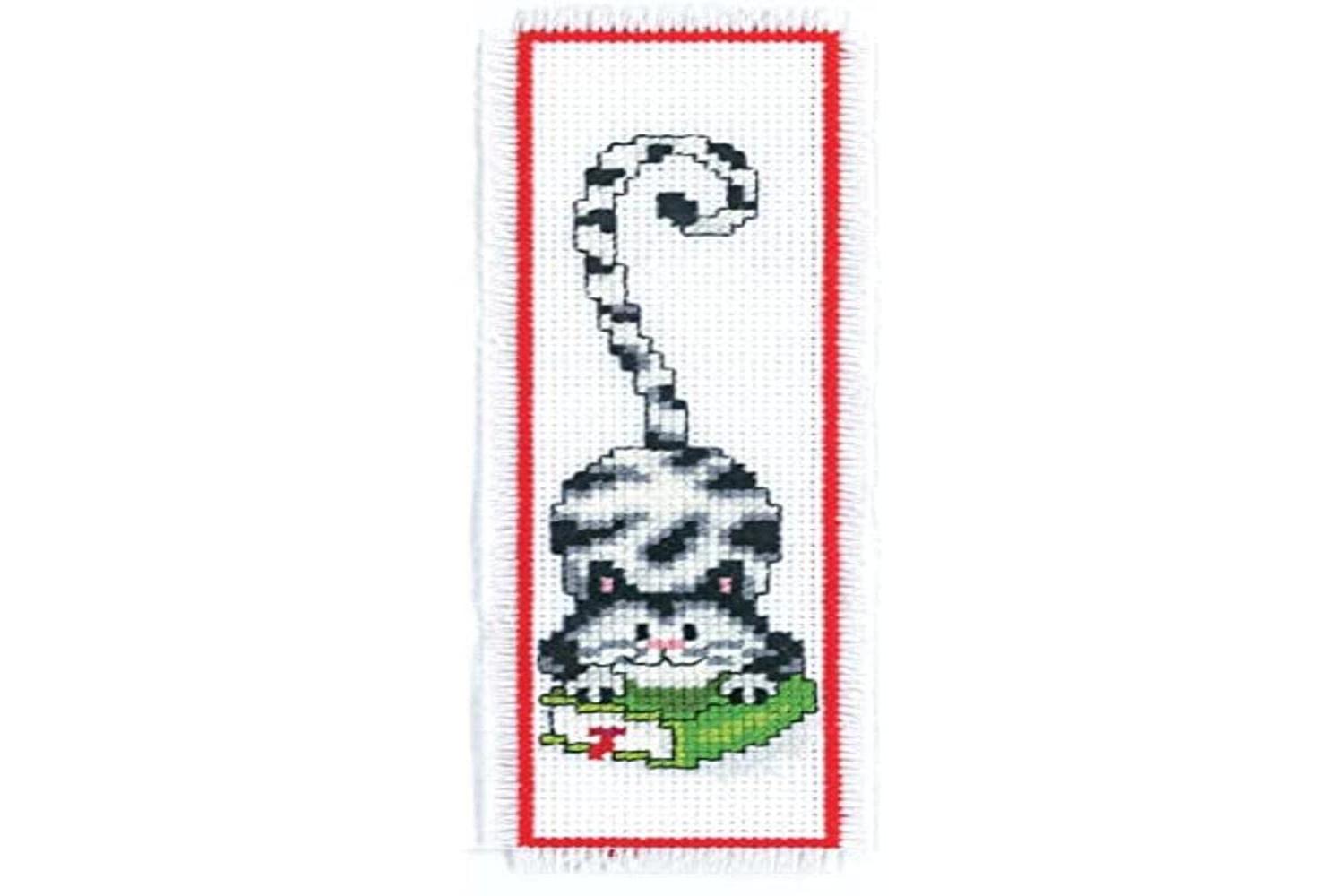 Vervaco Gro-pn-0011267 - Bmark Blk Wht Cat - Counted Cross S