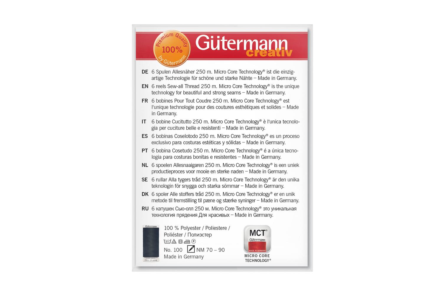 Gutermann Gro-734000\6 - Tset Sew-all 6x250m - Thread Set Se-3