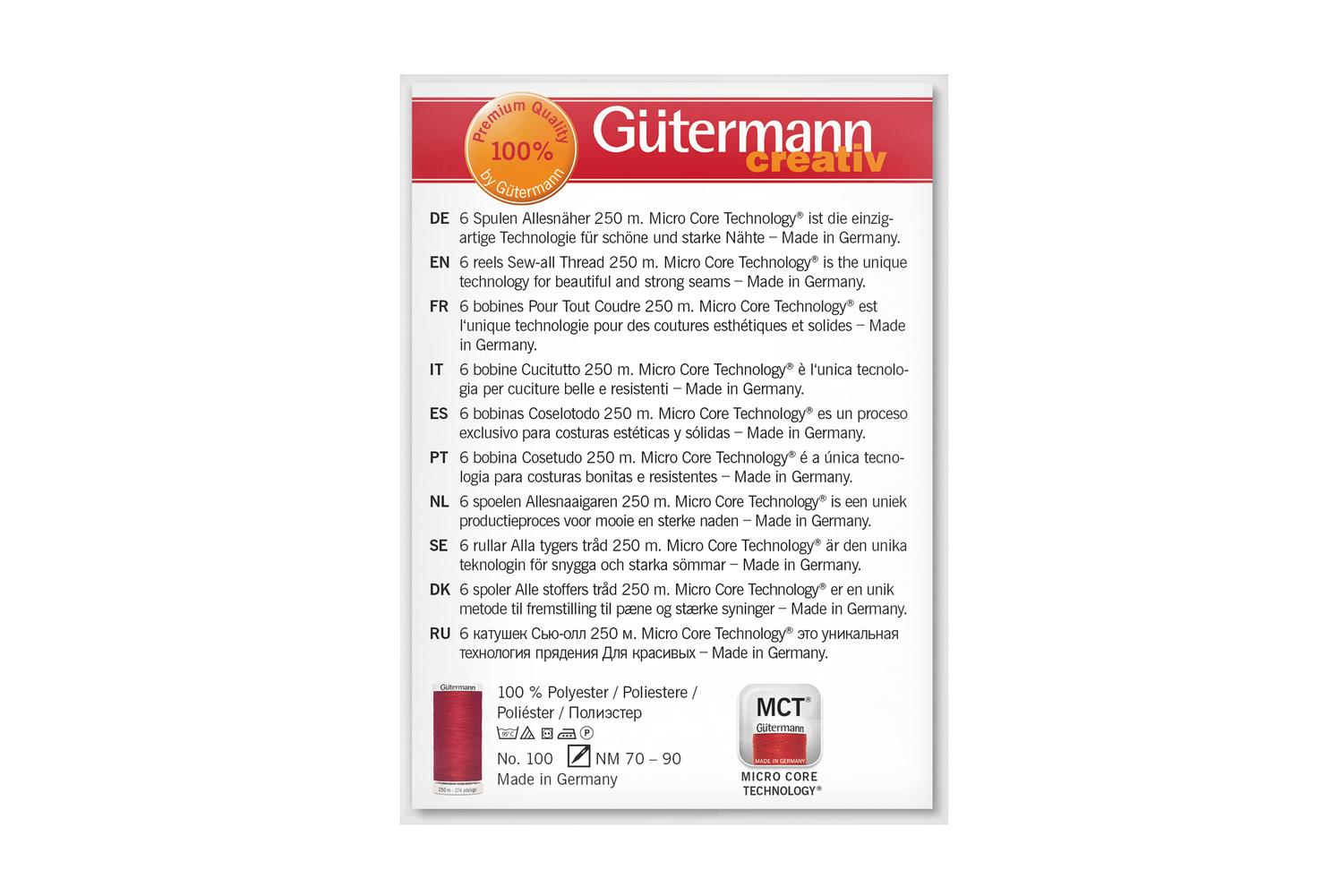 Gutermann Gro-734000\1 - Tset Sew-all 6x250m - Thread Set Se-3