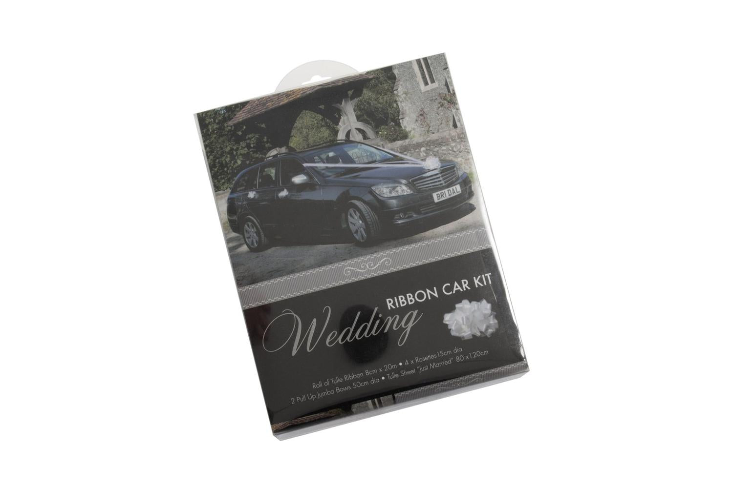 Occasions Gro-b1757wh - Tulle Ribbon Car Kit - Tulle Ribbon